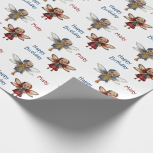 Cadeau Papier d'emballage fait sur commande de fées