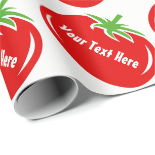 Cadeau Papier d'emballage fait sur commande végétal de