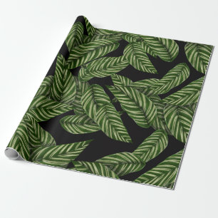 Cadeau papier d'emballage feuille jungle