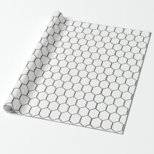 Cadeau Papier d'emballage fil de fer poulet de ferme rust