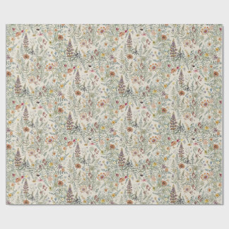 Cadeau Papier d'emballage Fleur de Cottagecore