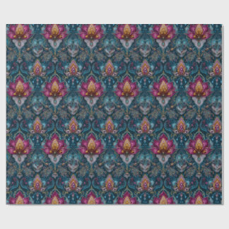 Cadeau Papier d'emballage fleuri à bijoux