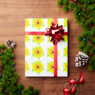Cadeau Papier d'emballage floral élégant – Belle fleur