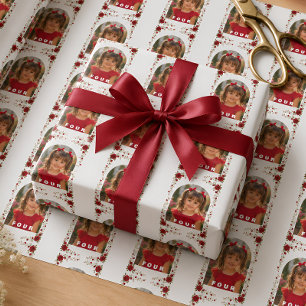 Cadeau Papier d'emballage floral Rose rouge