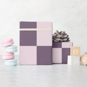 Cadeau papier d'emballage fond mauve doux-rose