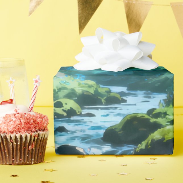 Cadeau Papier d'emballage Forêt Enchantée (Fête d'anniversaire)