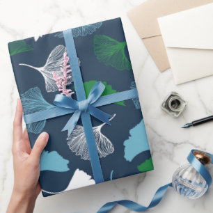 Cadeau Papier d'emballage Ginkgo