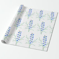 Papier d'emballage grande impression aux Jacinthes