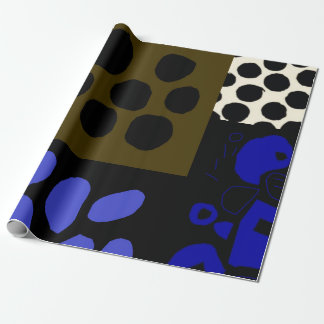Cadeau papier d'emballage gras avec points