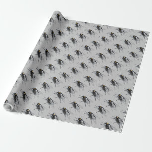 Cadeau Papier d'emballage gris broché