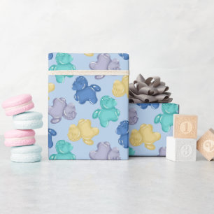 Cadeau Papier d'emballage Gummy Horse Icy Blue Berry