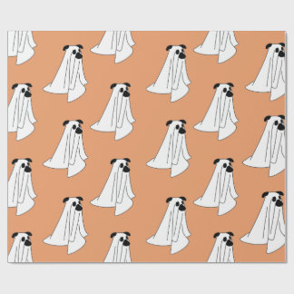 Cadeau Papier d'emballage Halloween Chien Fantôme de Dess