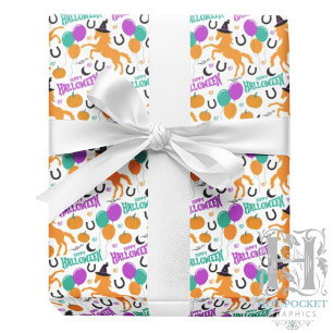 Cadeau Papier d'emballage Halloween pour cheval