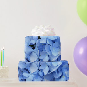 Cadeau Papier d'emballage - Hydrangée bleue