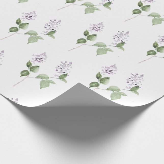 Cadeau Papier d'emballage lilas (Coin)