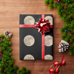Cadeau papier d'emballage lune
