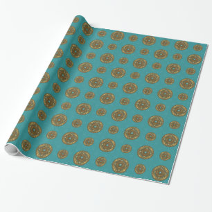 Cadeau Papier d'emballage Mandala Poissons