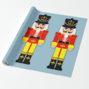 Cadeau Papier d'emballage mat de soldat de casse-noix,