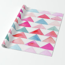Papier d'emballage mat, triangles d'En