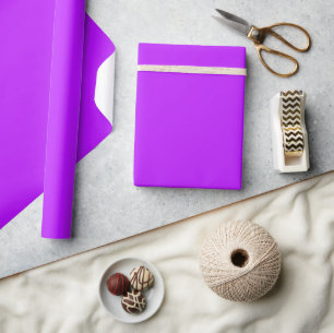 Cadeau Papier d'emballage mat violet néon
