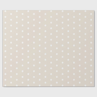 Cadeau Papier d'emballage minimaliste vintage à pois