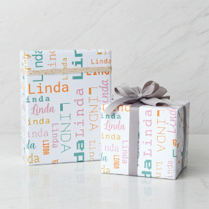 Cadeau Papier d'emballage moderne personnalisable