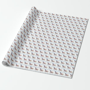 Cadeau Papier d'emballage multicolore d'enveloppe de