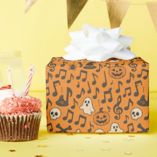 Cadeau Papier d'emballage musique Halloween mignon