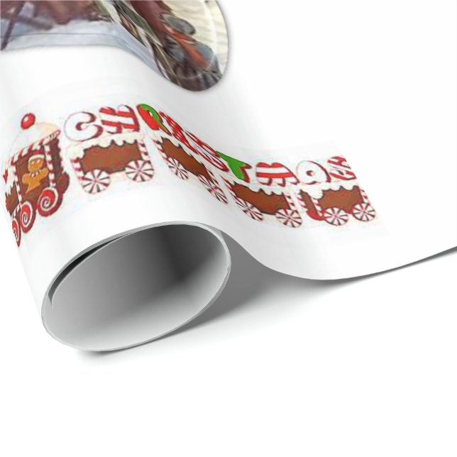 Cadeau Papier d'emballage Noël (Coin rond)