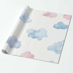 Cadeau Papier d'emballage nuageux