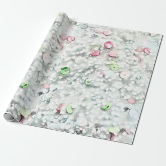 Cadeau Papier d'emballage Paillettes et Sequins