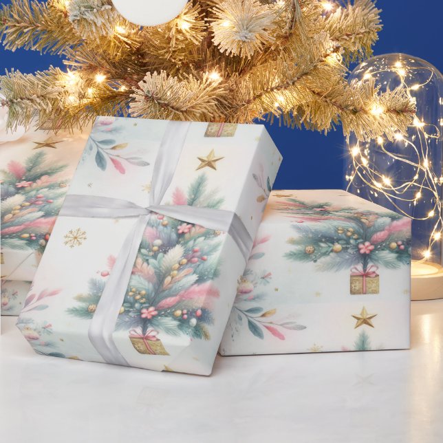 Cadeau Papier d'emballage Pastel Christmas (Vacances)