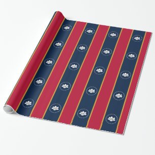 Cadeau Papier d'emballage patriotique avec drapeau du Mis