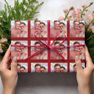 Cadeau Papier d'emballage personnalisé avec photos pour l