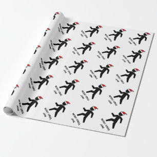 Cadeau Papier d'emballage personnalisé drôle de Noël