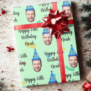 Cadeau Papier d'emballage personnalisé pour anniversaire