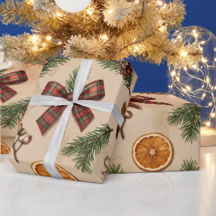 Cadeau Papier d'emballage personnalisé pour Noël avec nom