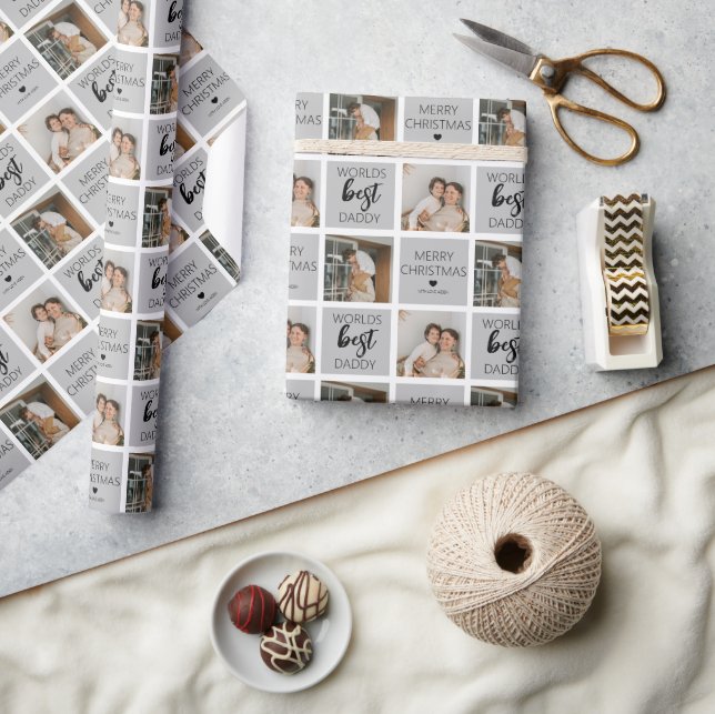 Cadeau Papier d'emballage photo Meilleur Papa du Monde 2 (Artisanat)