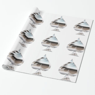 Cadeau Papier d'emballage Piques Chrome