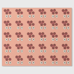 Cadeau Papier d'emballage pomme velours