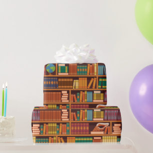Cadeau Papier d'emballage pour amateur de livres