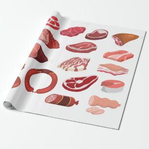 Cadeau papier d'emballage pour amoureux de saucisse