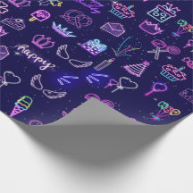 Papier d'emballage pour anniversaire de princesse 