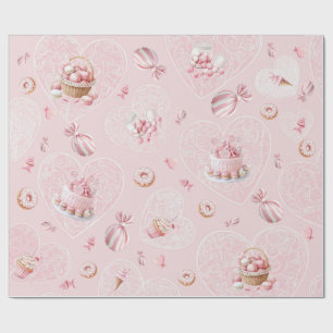 Cadeau Papier d'emballage pour anniversaire Rose Sweet On