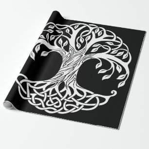 Cadeau papier d'emballage pour arbre céleste