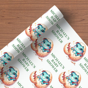 Cadeau Papier d'emballage pour Baby Shower Bientôt Éclos 