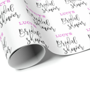 Cadeau Papier d'emballage pour douche de mariée personnal