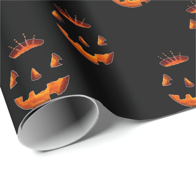 Cadeau Papier d'emballage pour fête d'Halloween (Coin rond)