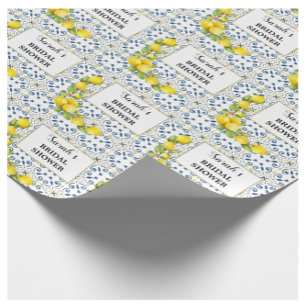 Cadeau Papier d'emballage pour la Baby Shower Lemon sur C