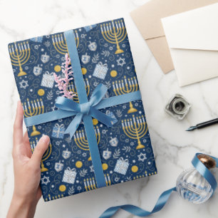 Cadeau Papier d'emballage pour la menorah de Hanoukka
